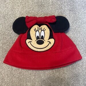 Walt Disney World Minnie Mouse Red Toddler Fleece Beanie